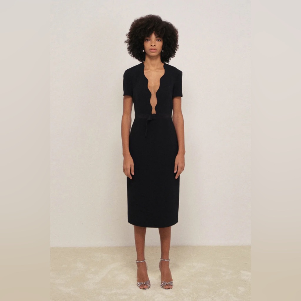 Filiarmi Black Lily Mesh Center Dress